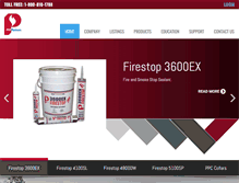 Tablet Screenshot of firestop.com